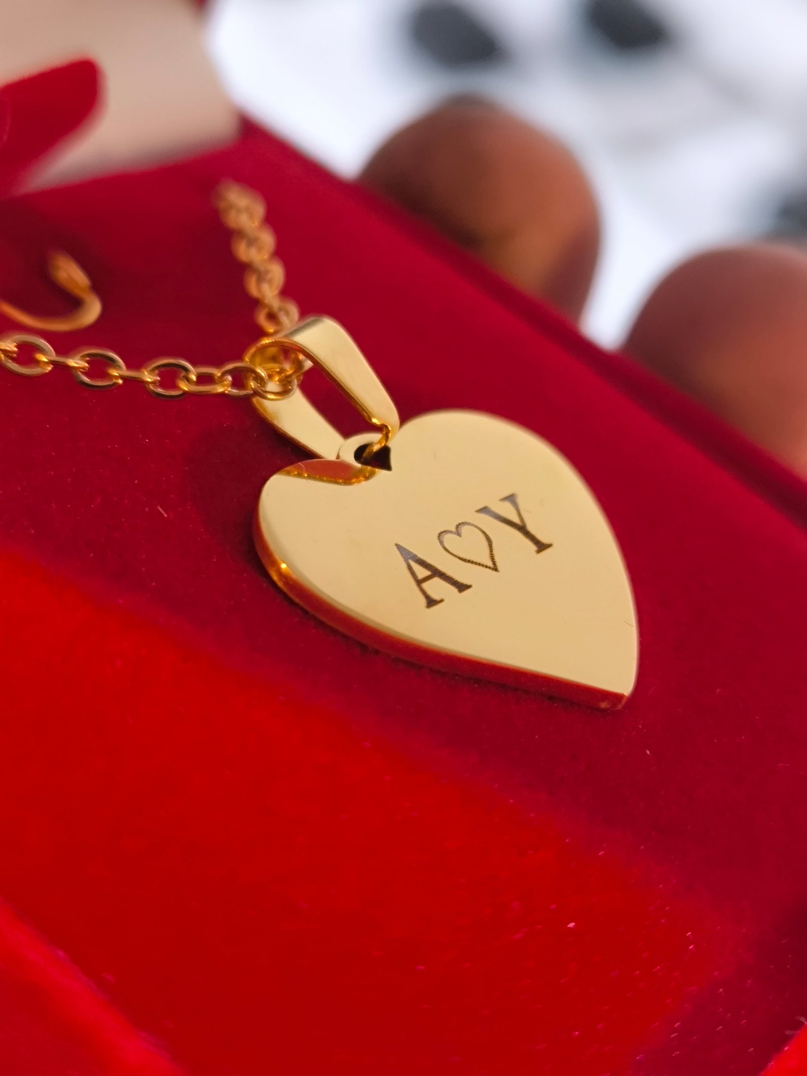 Le Pendentif cœur à personnaliser