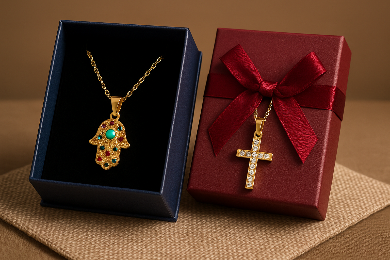 Pendentifs signe religieux