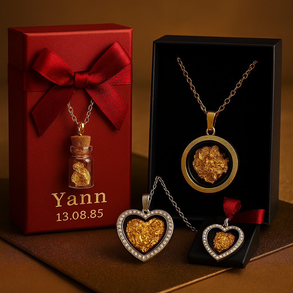 Les pendentifs or 24k