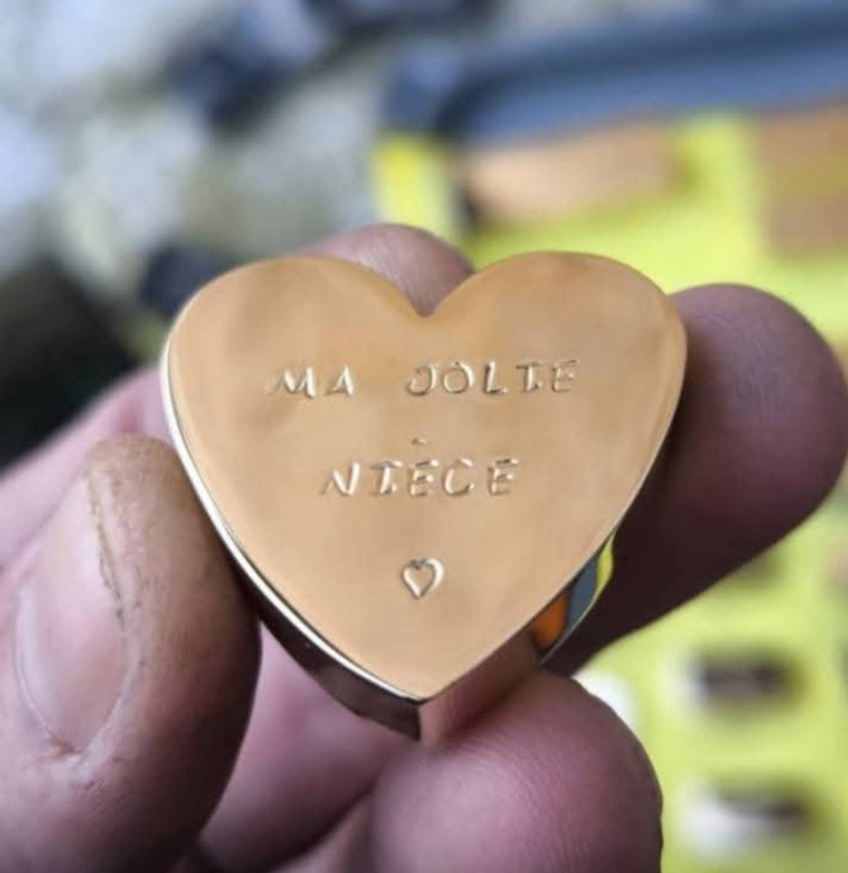 Coeur en or nordique à personnaliser - Image 2